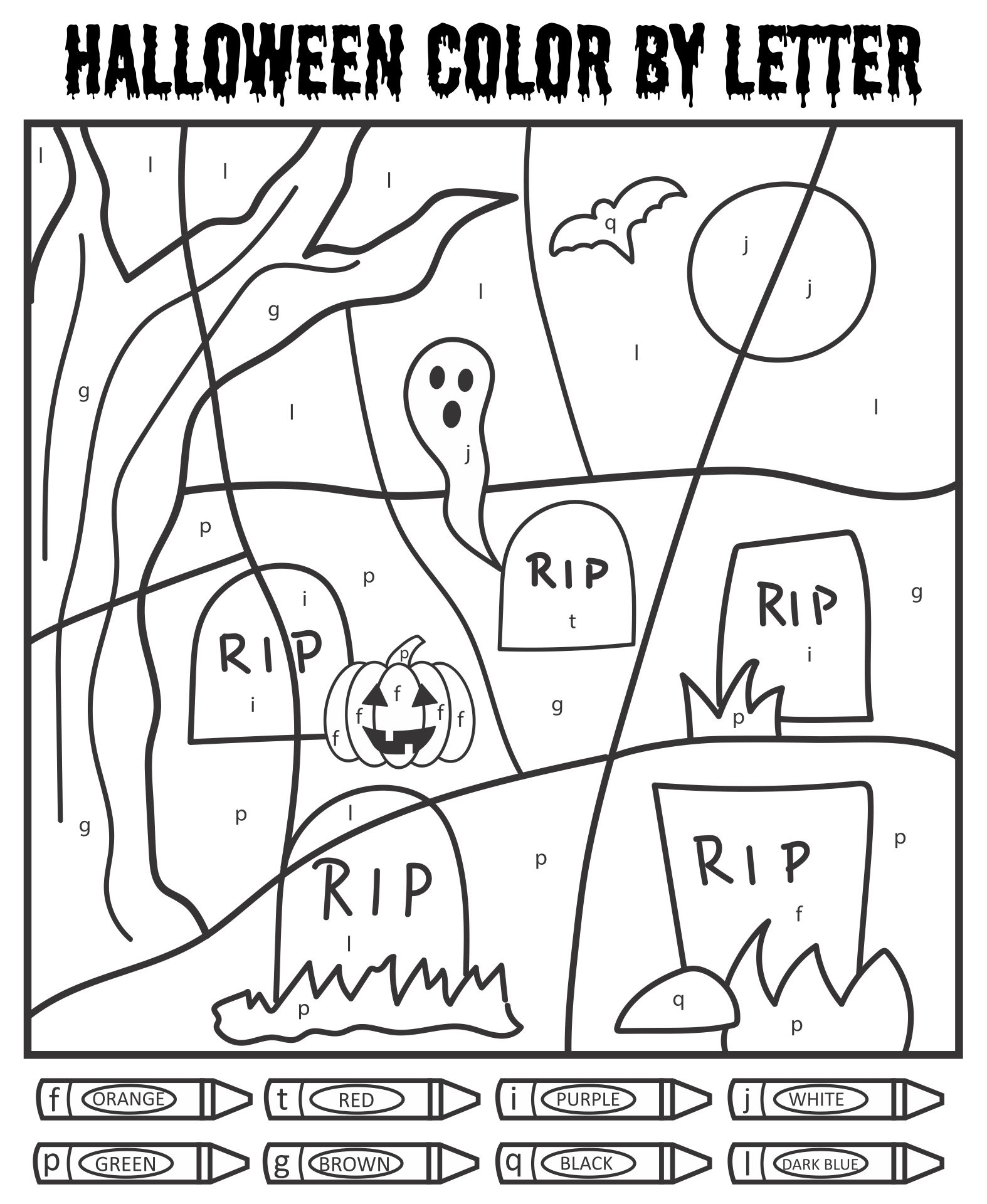 Halloween Color By Number 15 Free PDF Printables Printablee