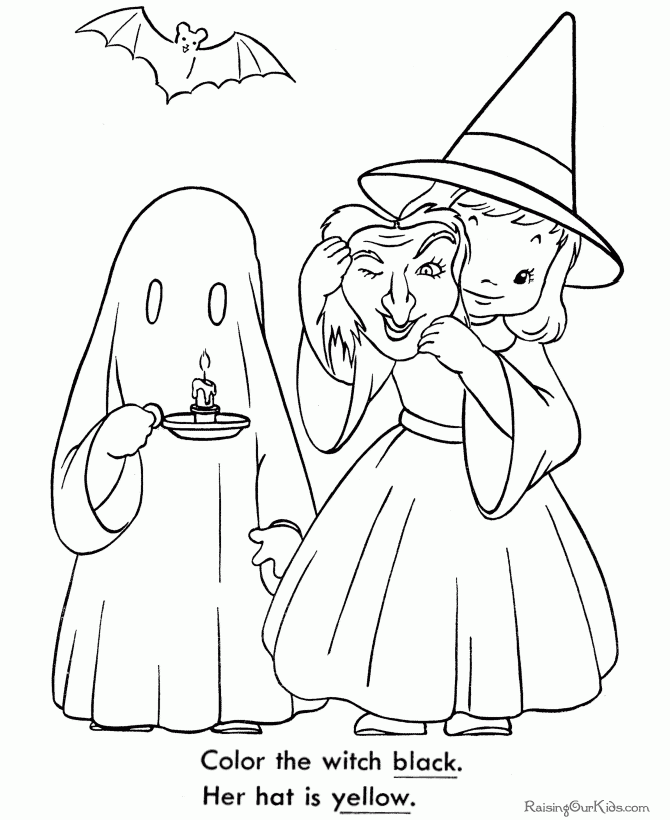 Halloween Coloring Book Pages 008