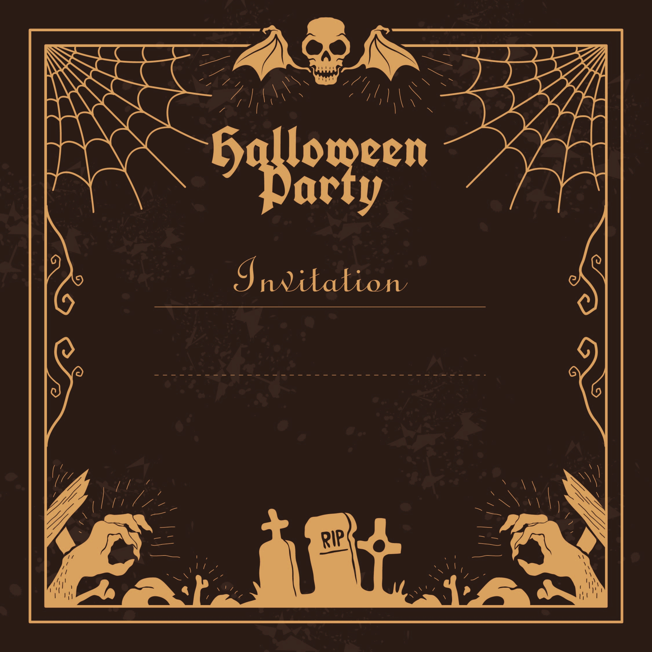 Halloween Invites Template