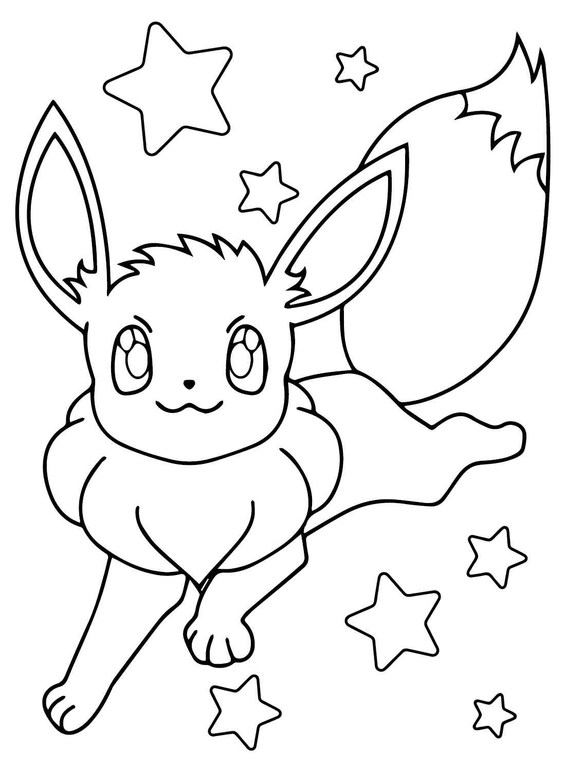 Pokemon Coloring Pages Eevee