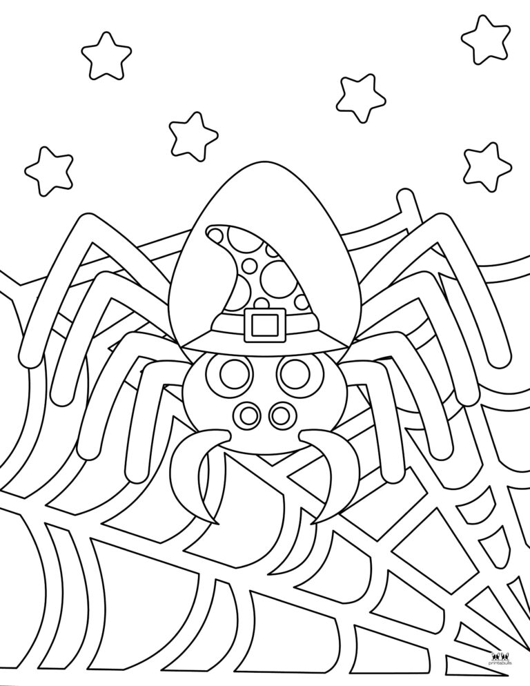 Halloween Spider Coloring Pages 25 FREE Pages PrintaBulk