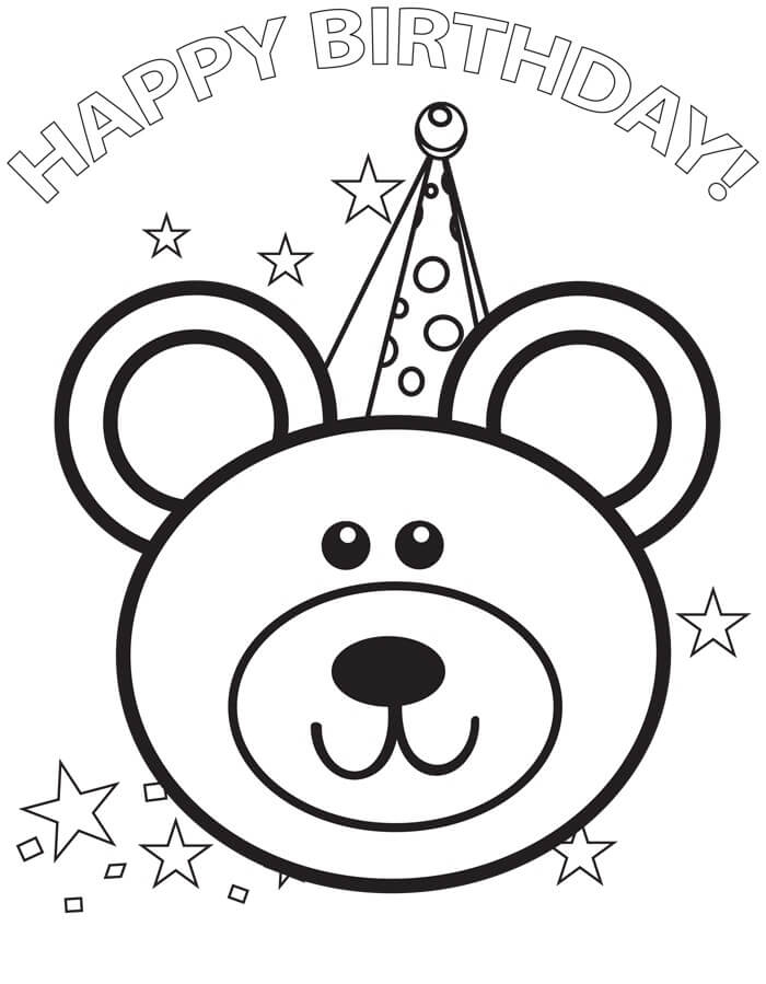 Happy Birthday Coloring Pages Printable Coloring Pages FREE