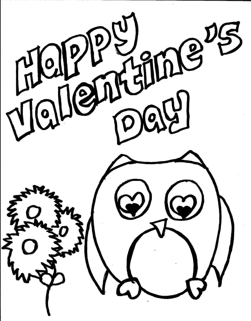 Happy Valentine 39 s Day Coloring Page Free Printable Coloring Pages For 