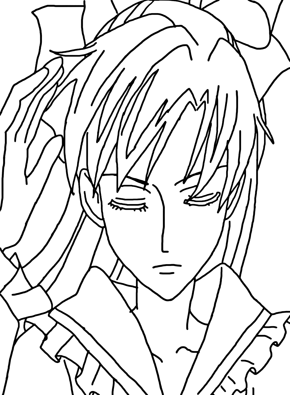 Haruhi Fujioka Anime Color Page Free Printable Coloring Pages