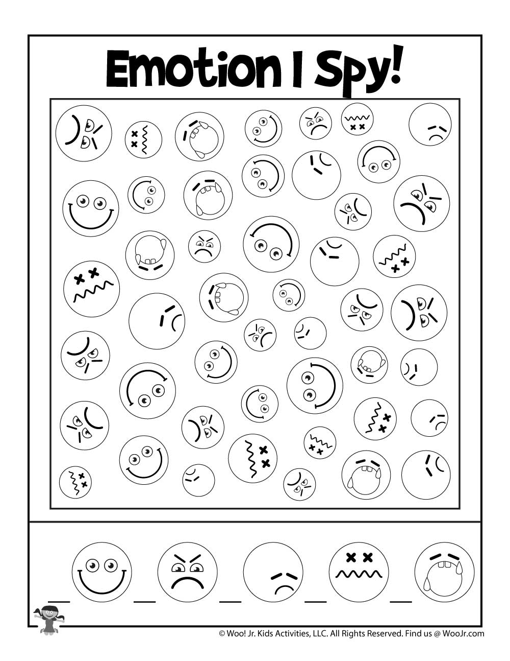 emotions games for kids printable