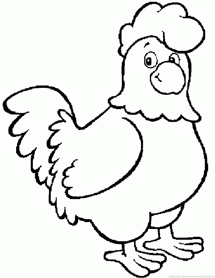 Coloring Pages Hen