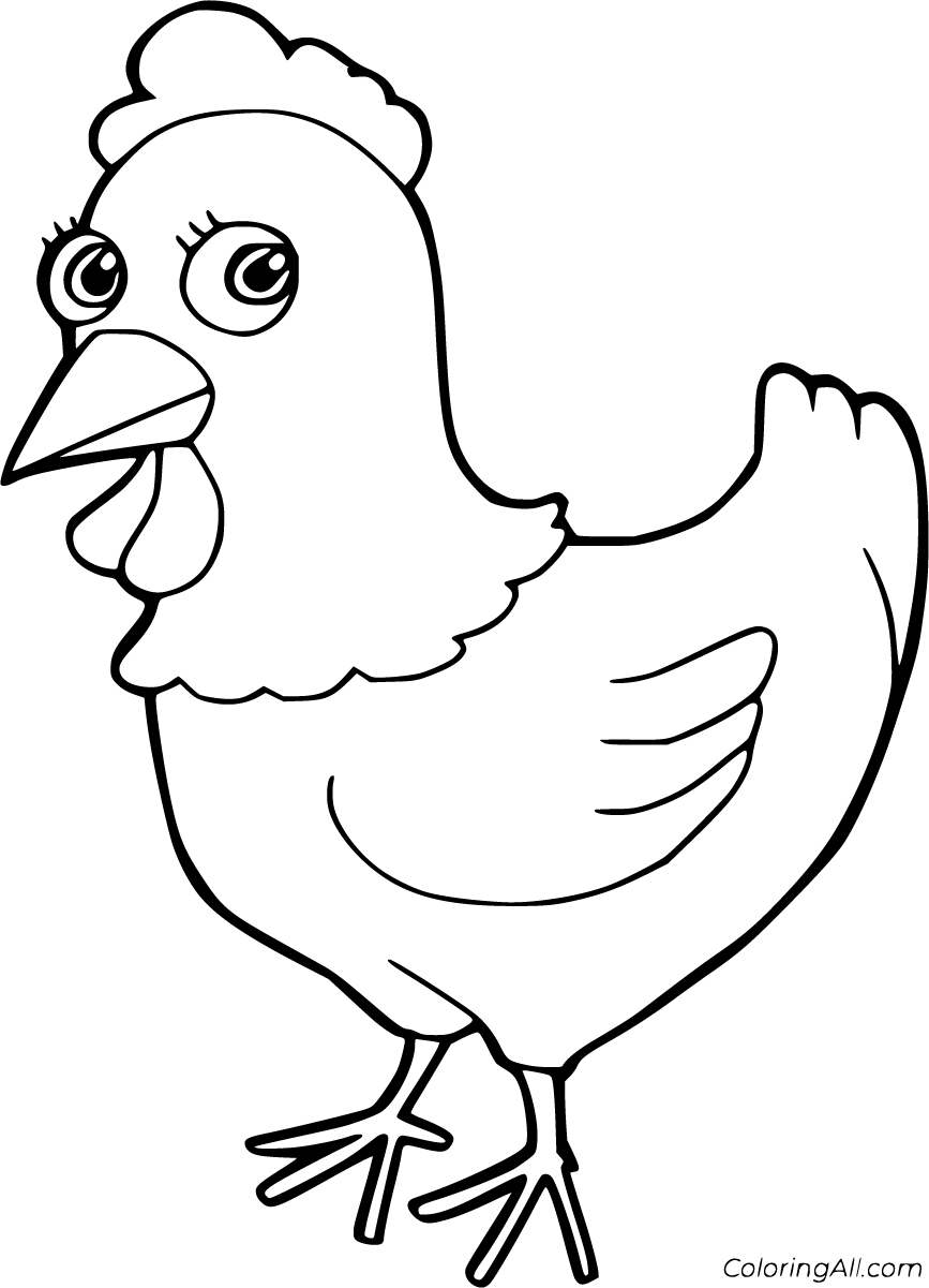 Hen Coloring Pages 24 Free Printables ColoringAll