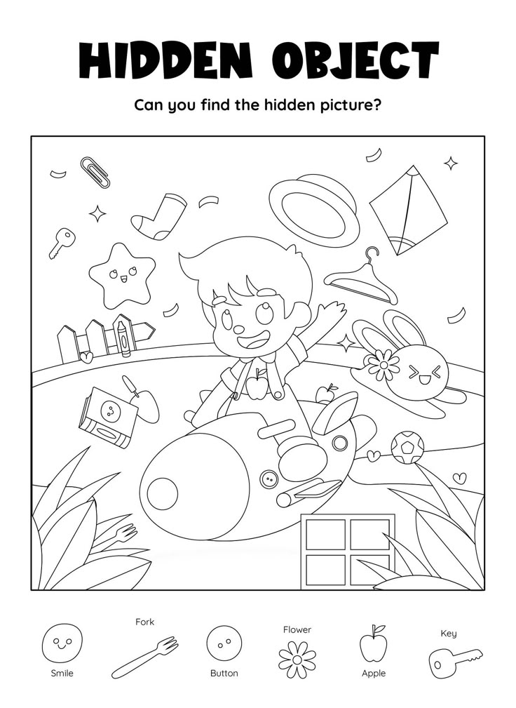 Hidden Object Games Worksheets 5 Free PDF Printables Printablee