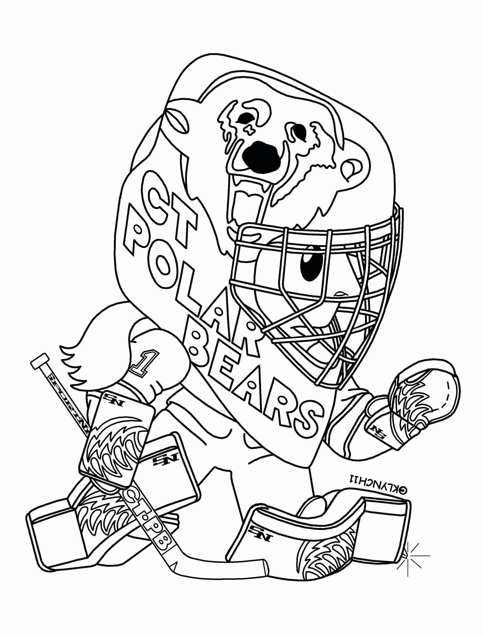 Hockey Goalie Coloring Pages At GetDrawings Free Download