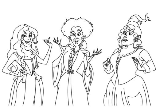 Hocus Pocus Coloring Pages