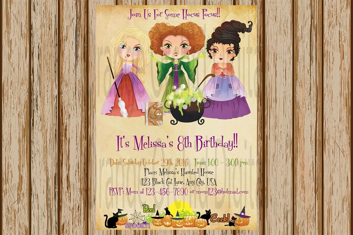 hocus pocus invitation template free