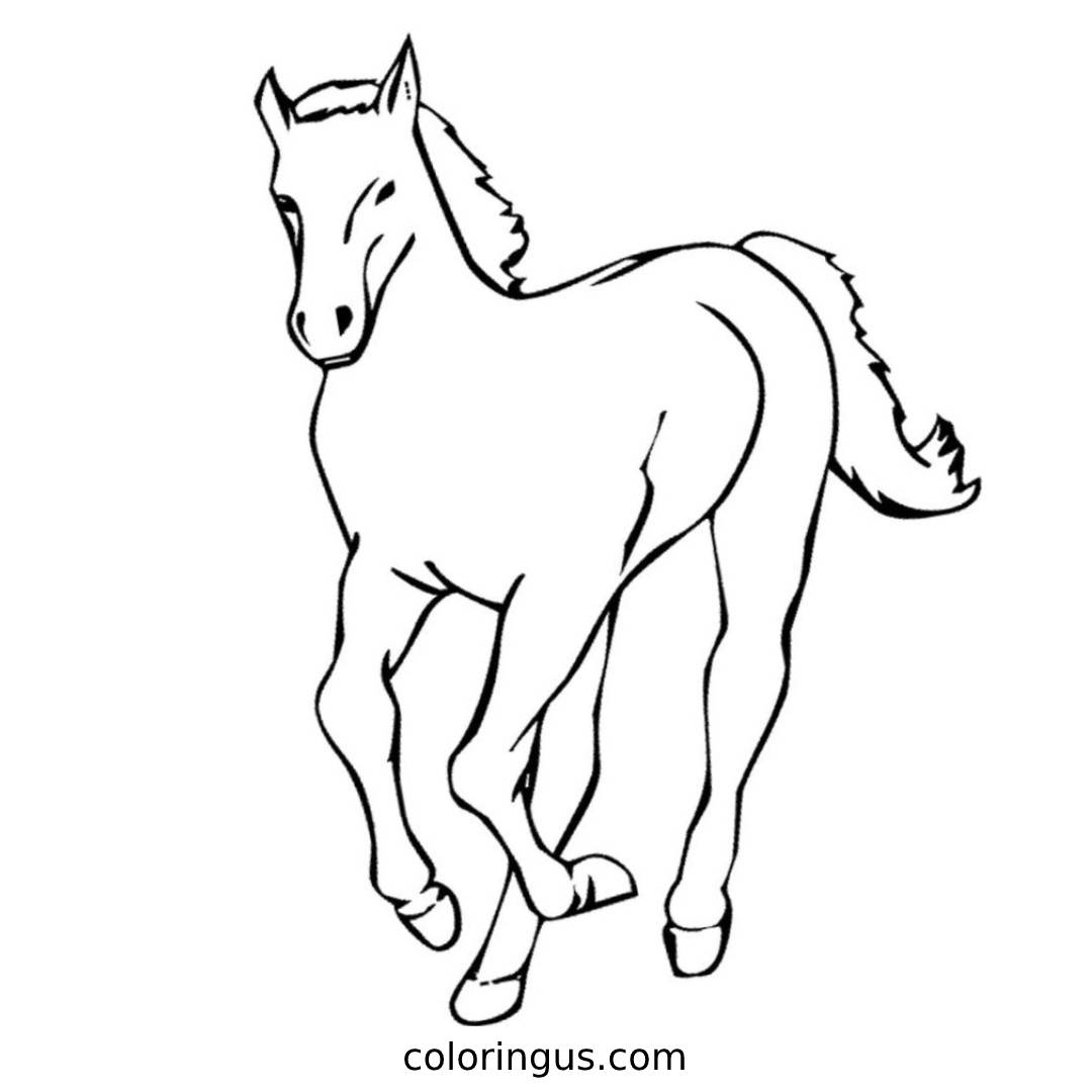 Horse Coloring Pages Free Printable PDF