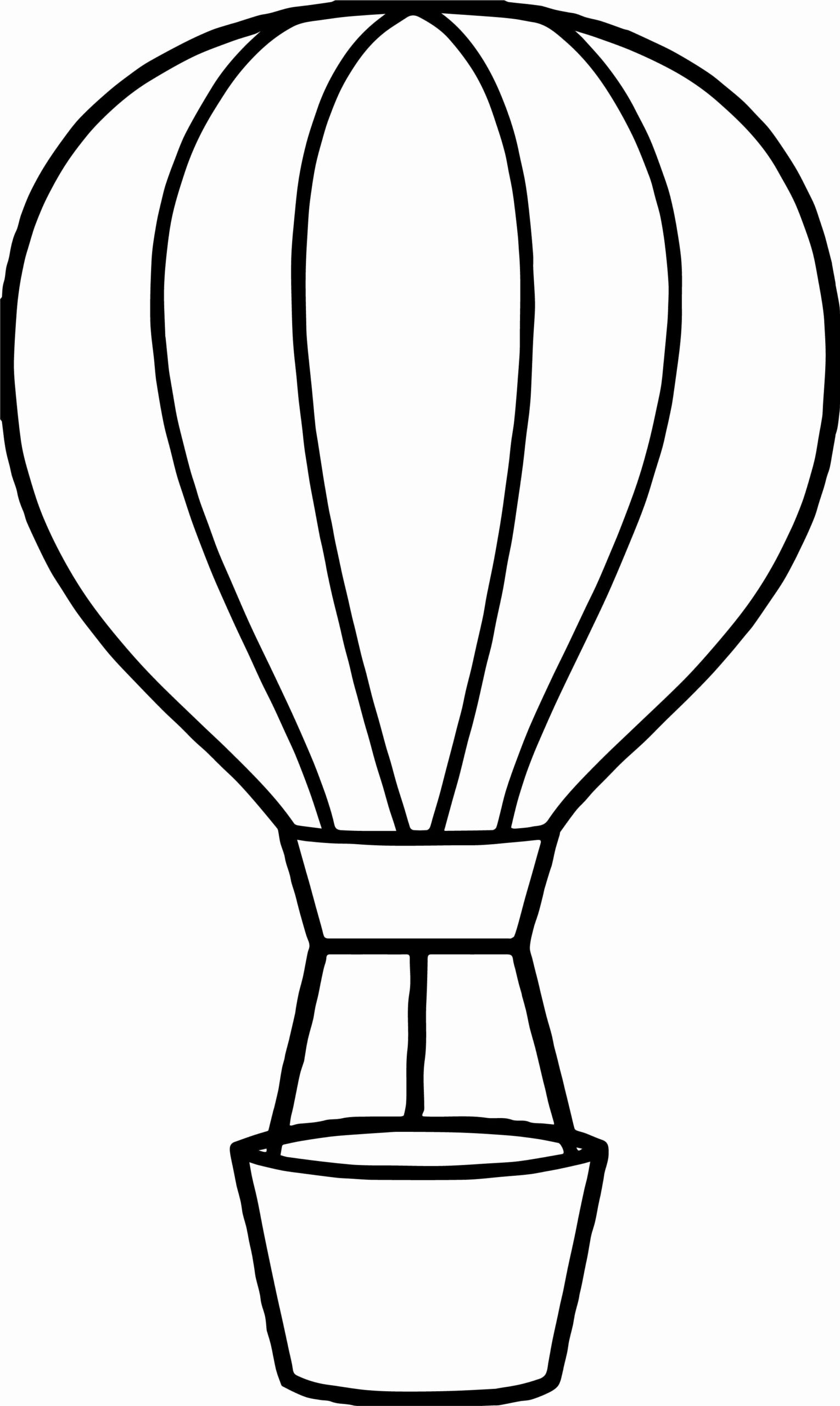 Hot Air Balloon Coloring Page