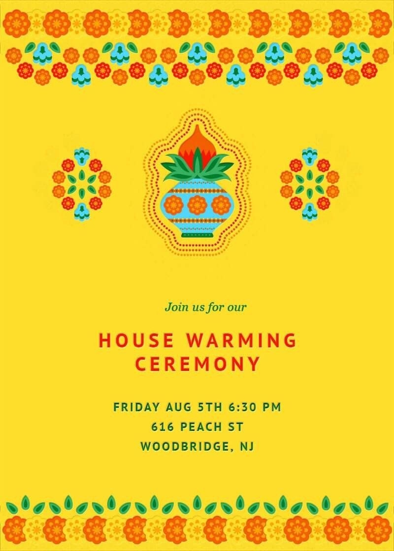 house warming invitation video template free