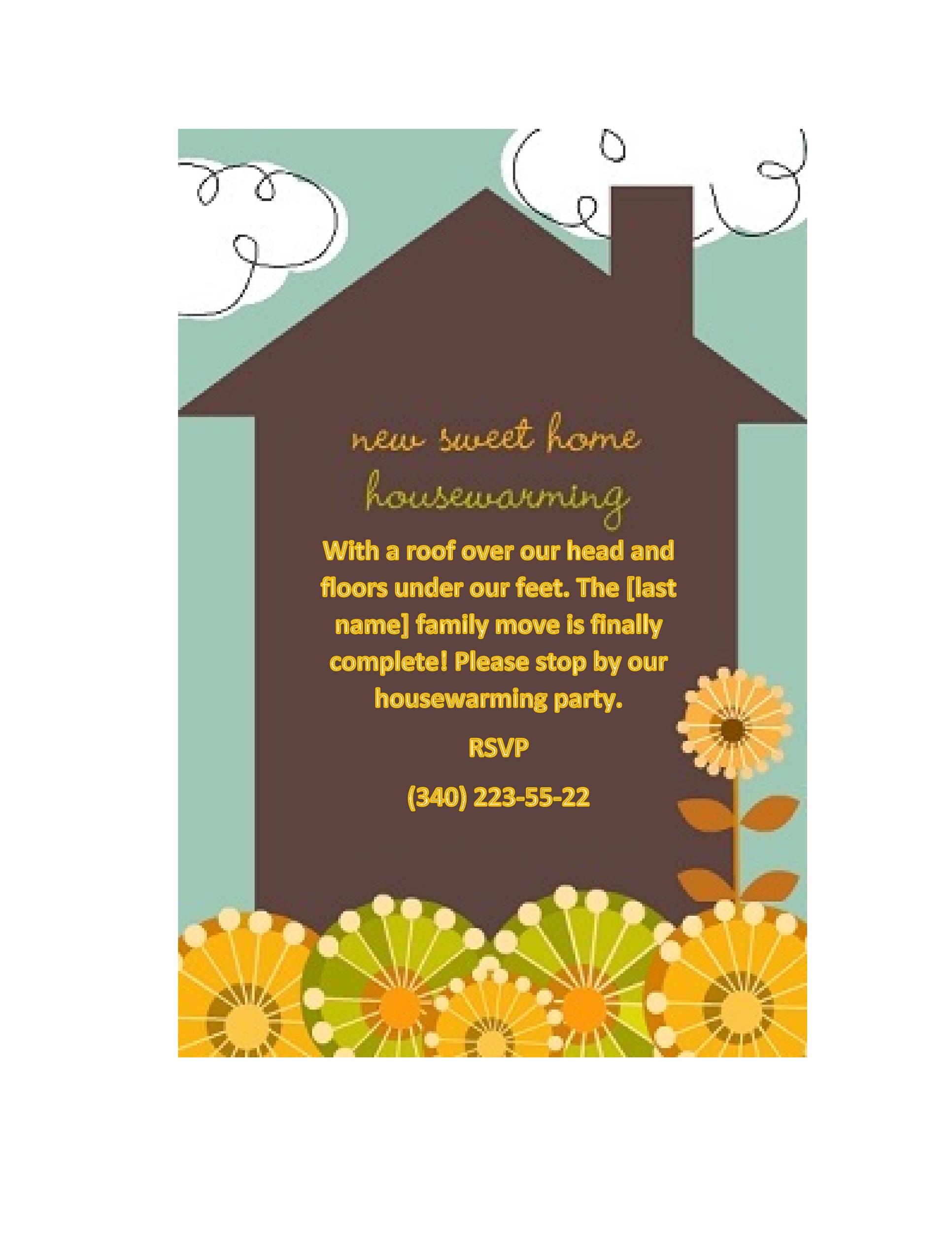 housewarming invitation templates