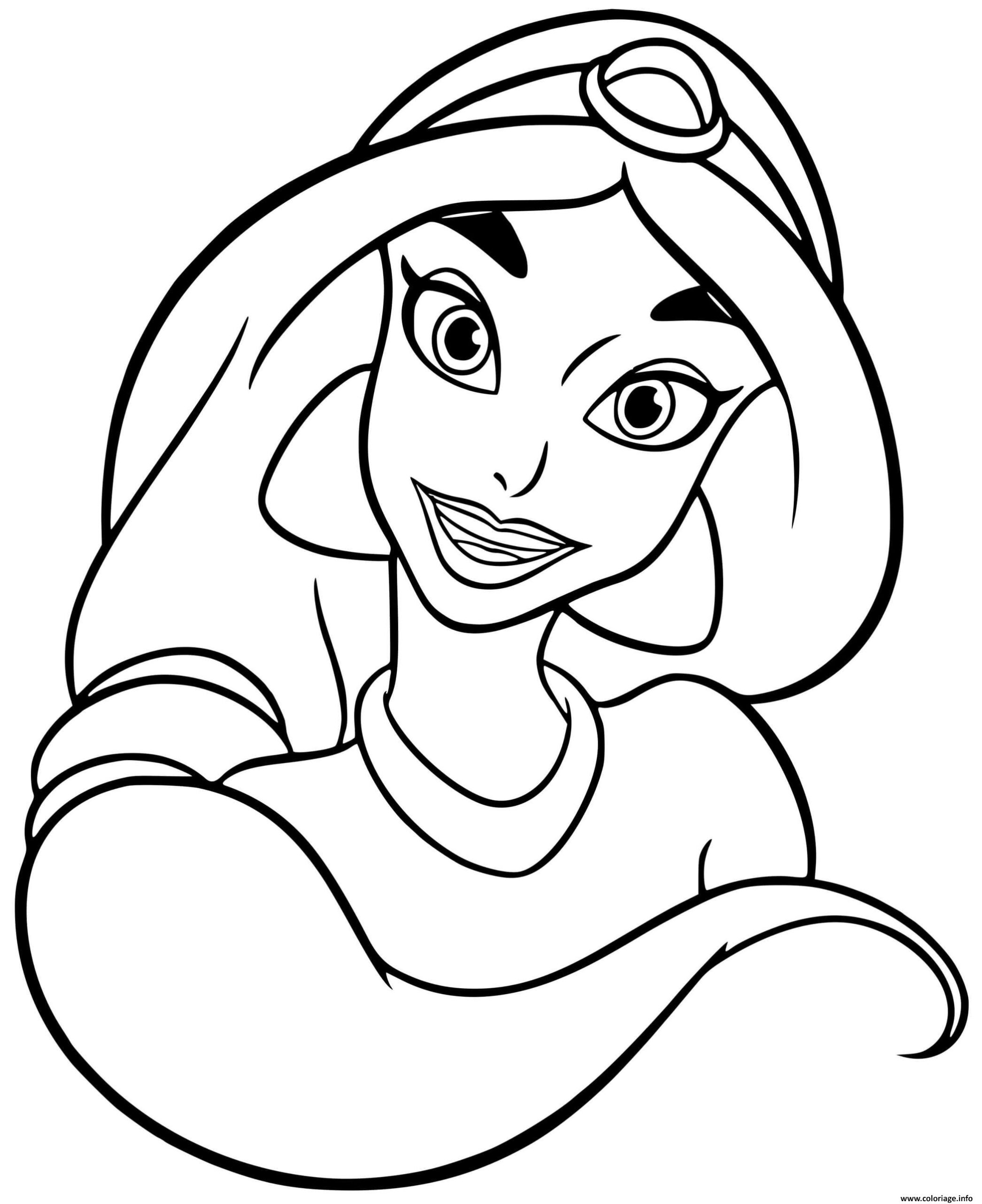 Princess Jasmine Coloring Page