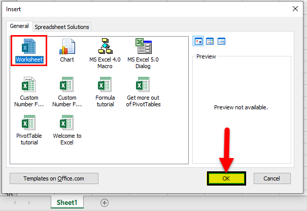 new worksheet in excel shortcut