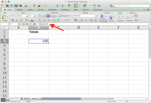 How To Link Worksheets In Excel Workbook