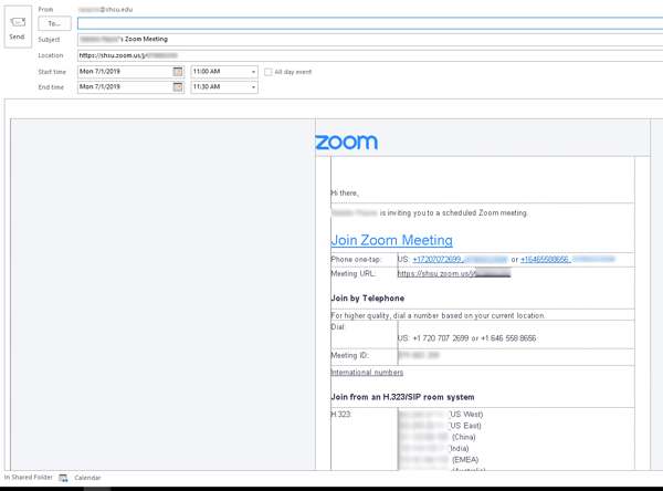 How To Send Invite For Zoom Meeting From Outlook Web Access