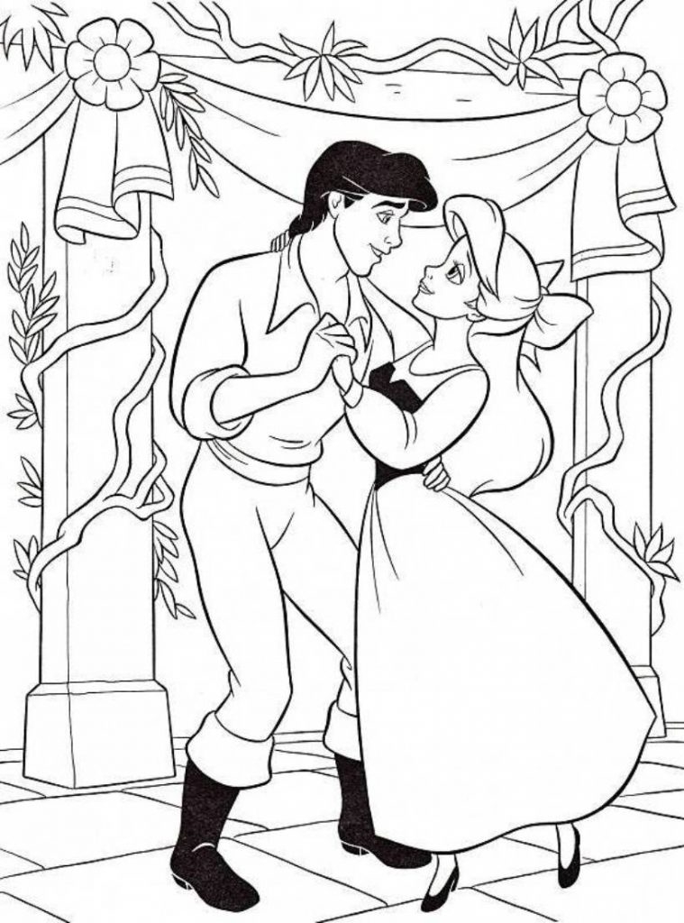 Ariel Printable Coloring Pages