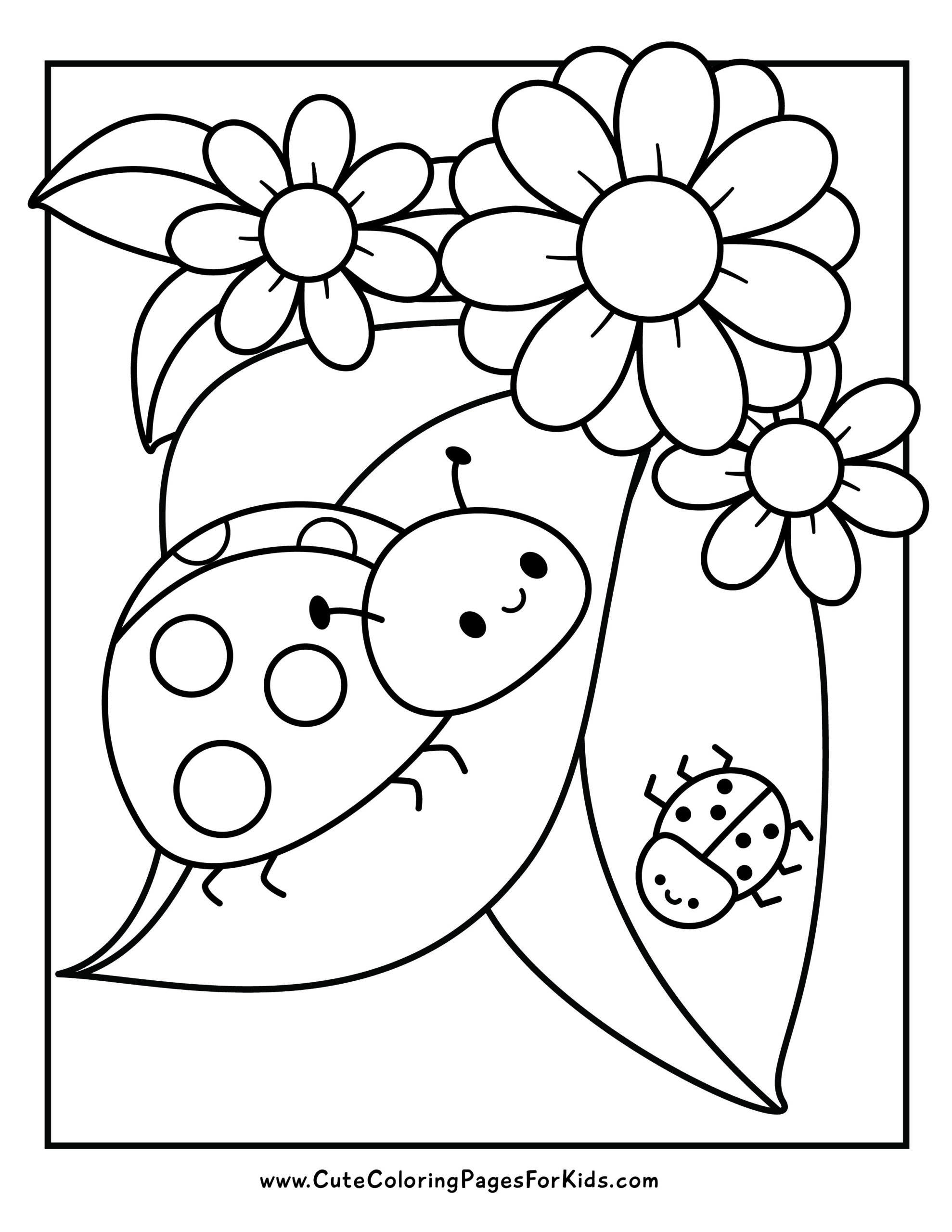 free insect coloring pages