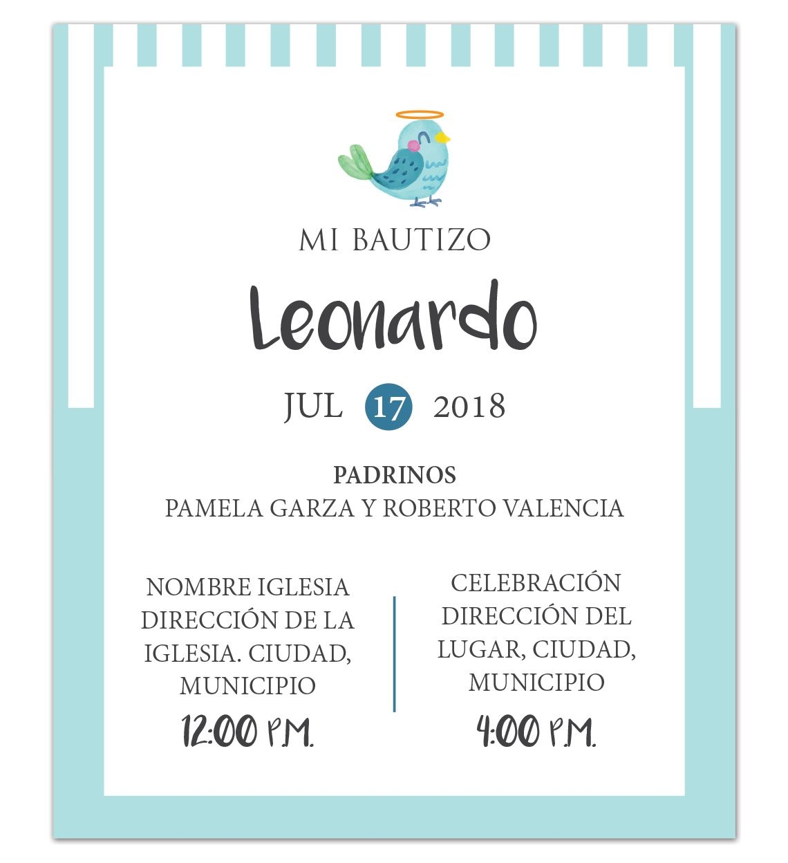 Invitaciones De Bautizo Template Dev onallcylinders