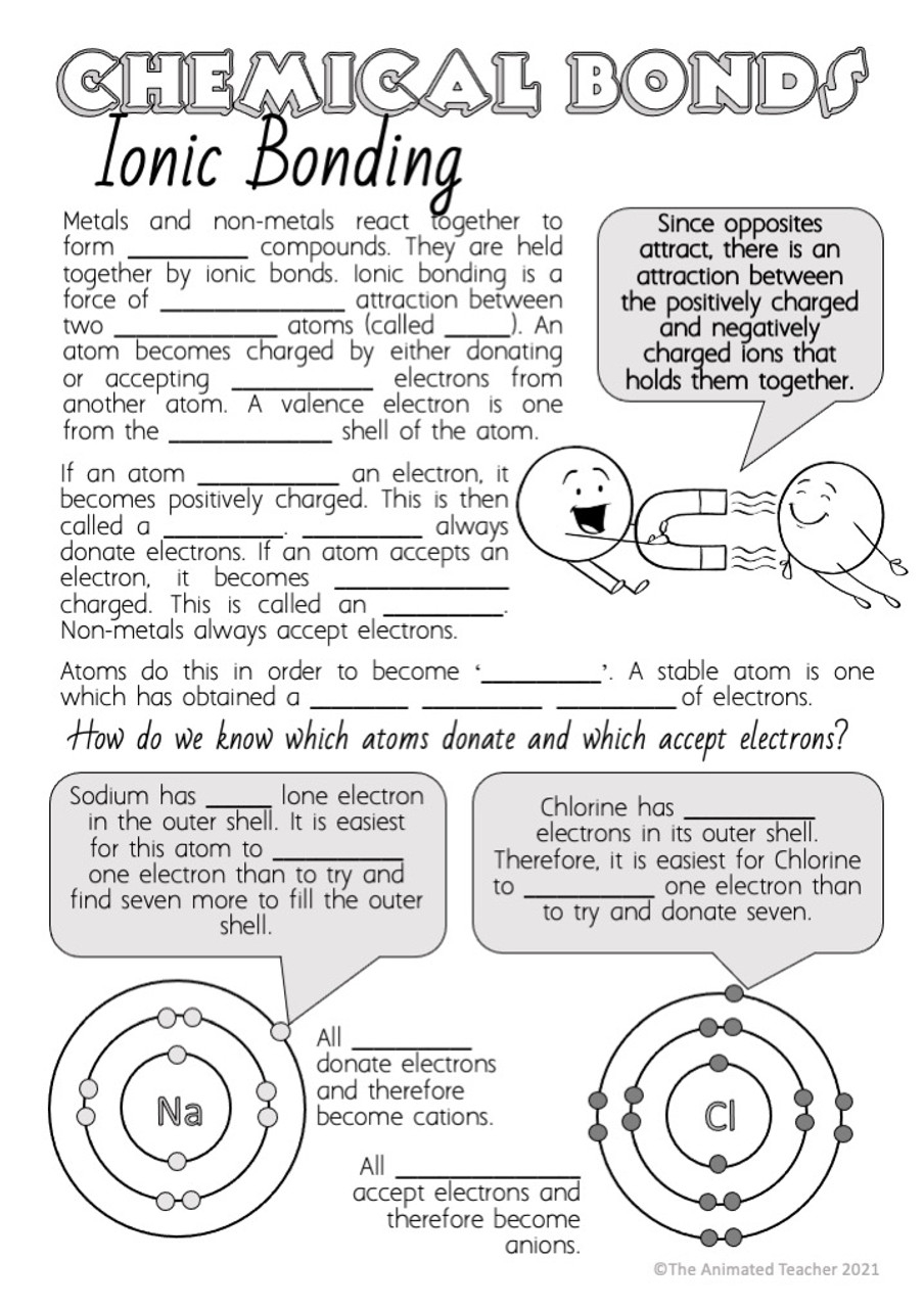 Ionic Bonding Chemistry Worksheets Worksheets Library