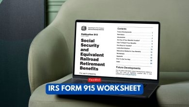 IRS Form 915 Worksheet