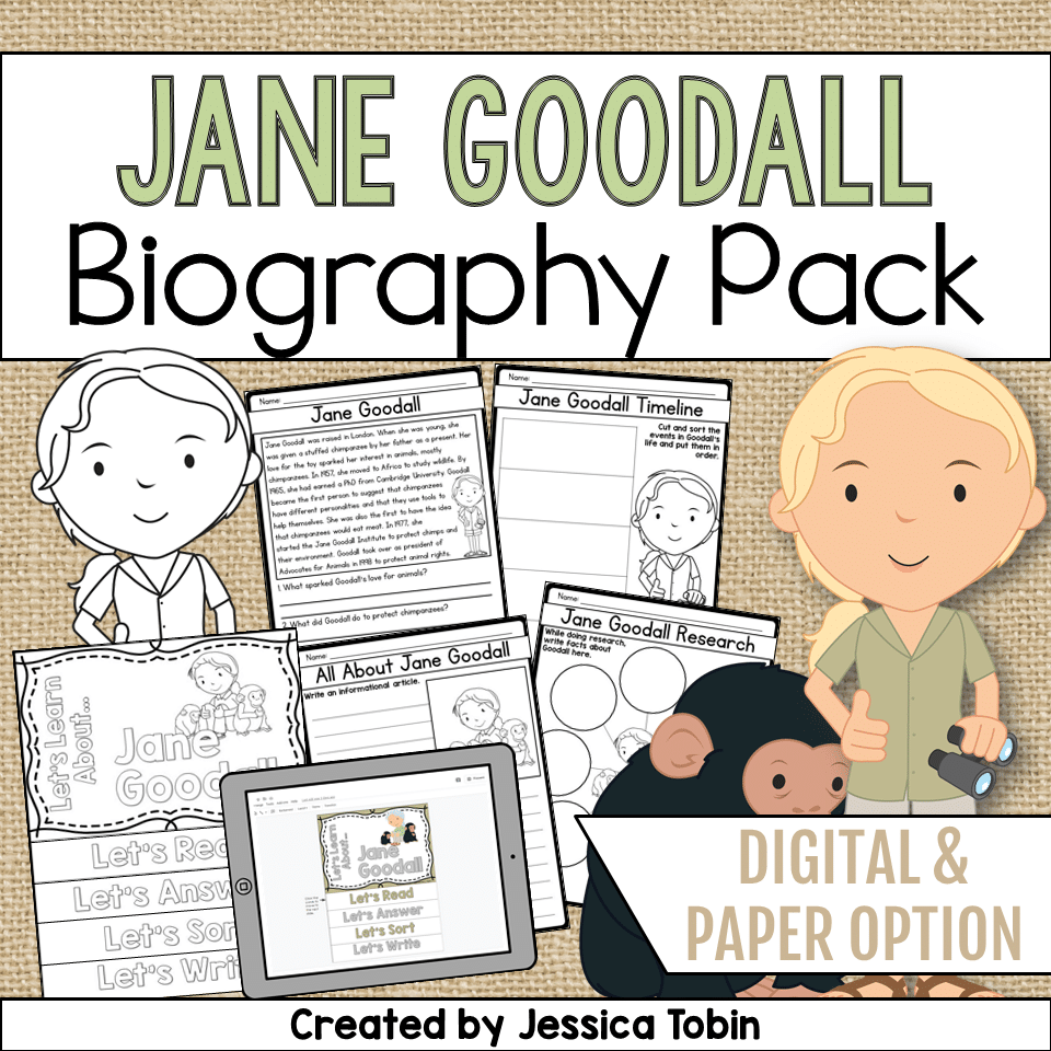 Jane Goodall Printable