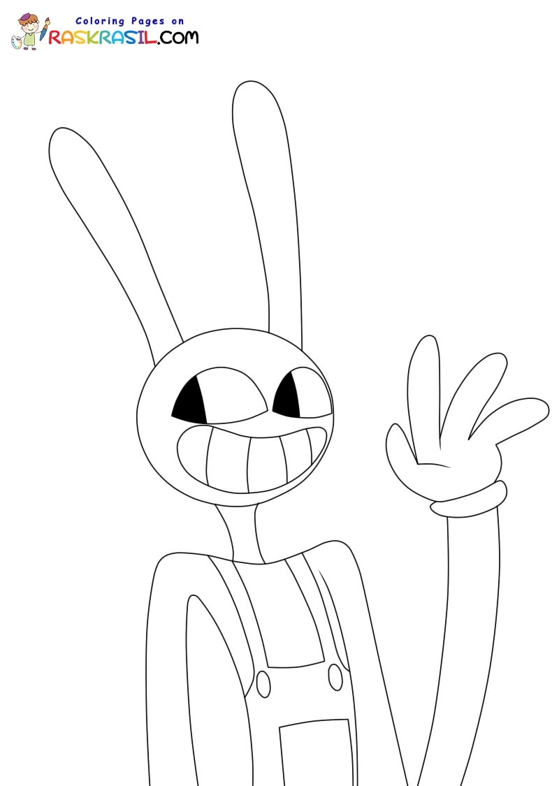 Digital Circus Coloring Pages