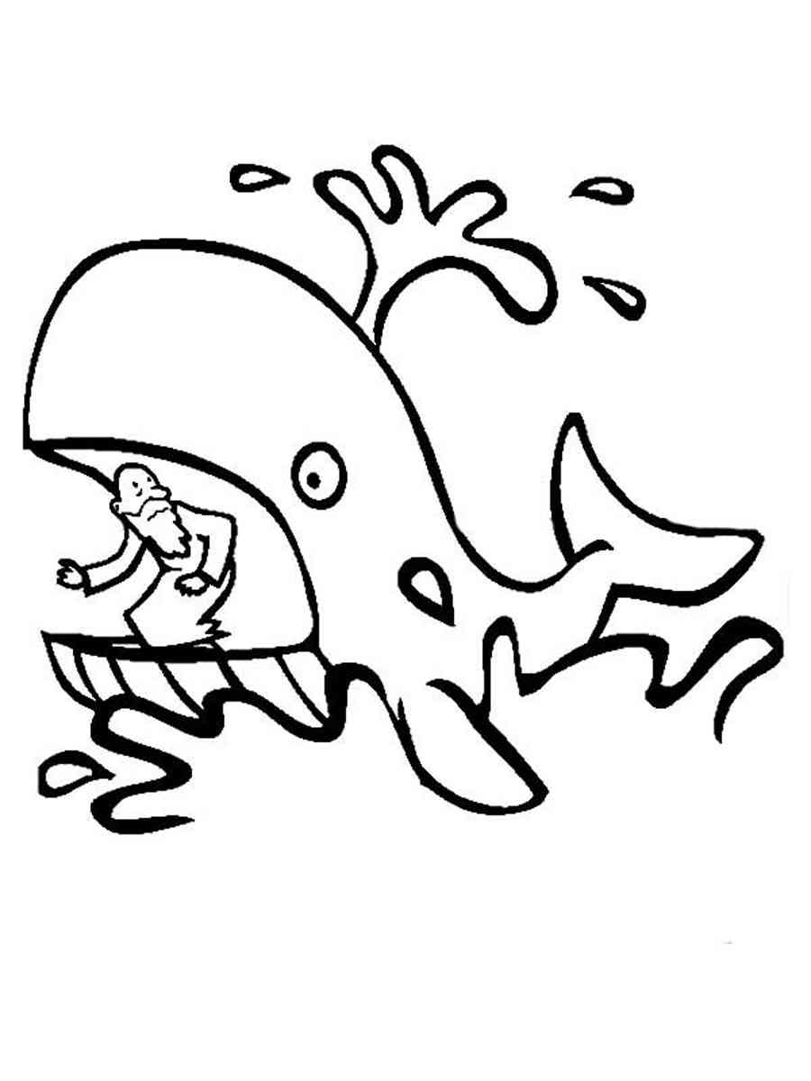 Jonah And The Whale Coloring Pages