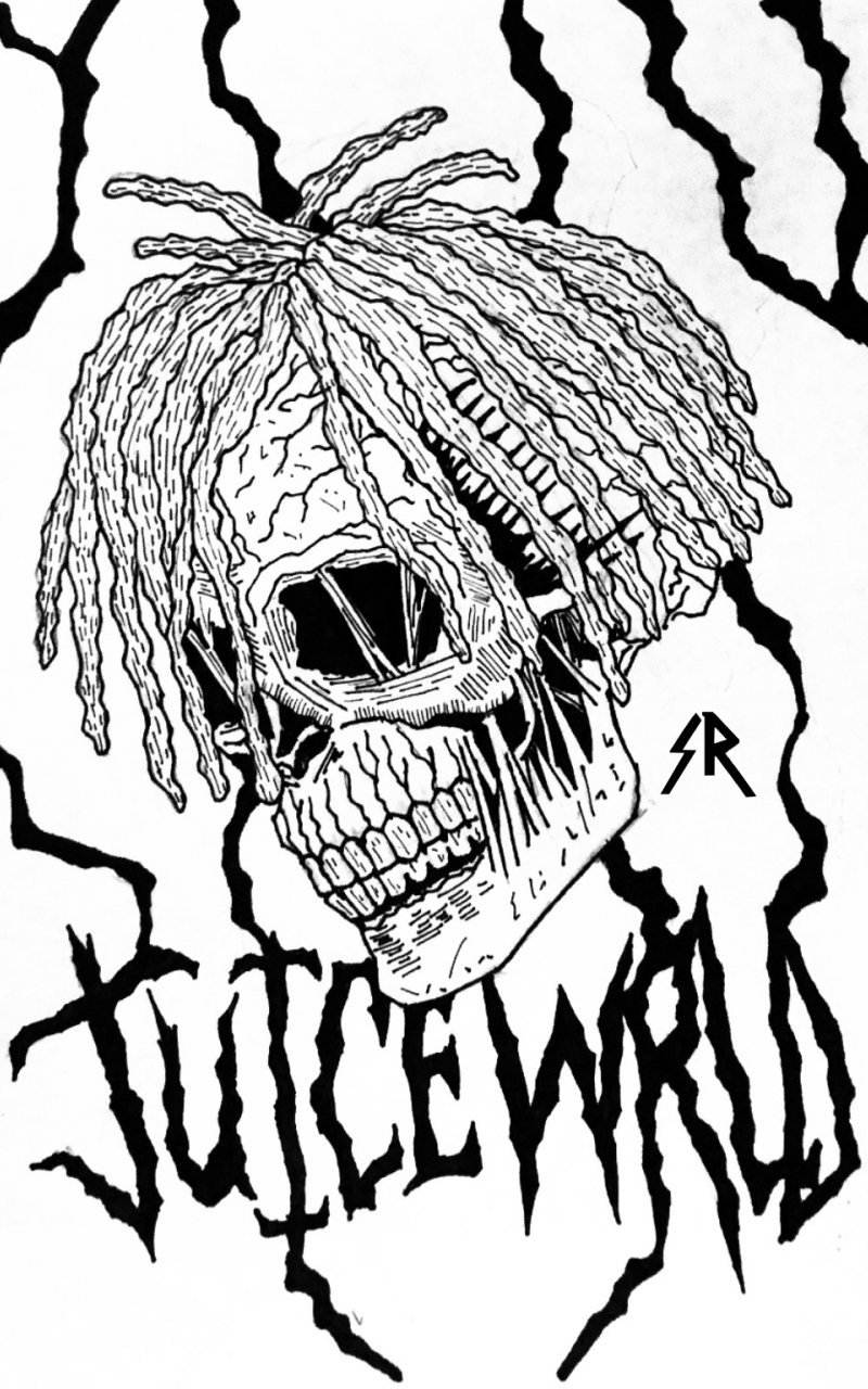 Juice WRLD Coloring Pages Coloring Home