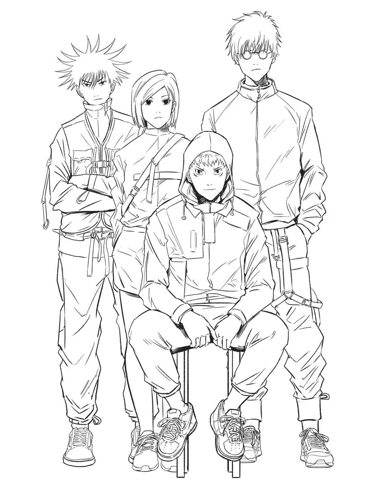 Jujutsu Kaisen Coloring Pages