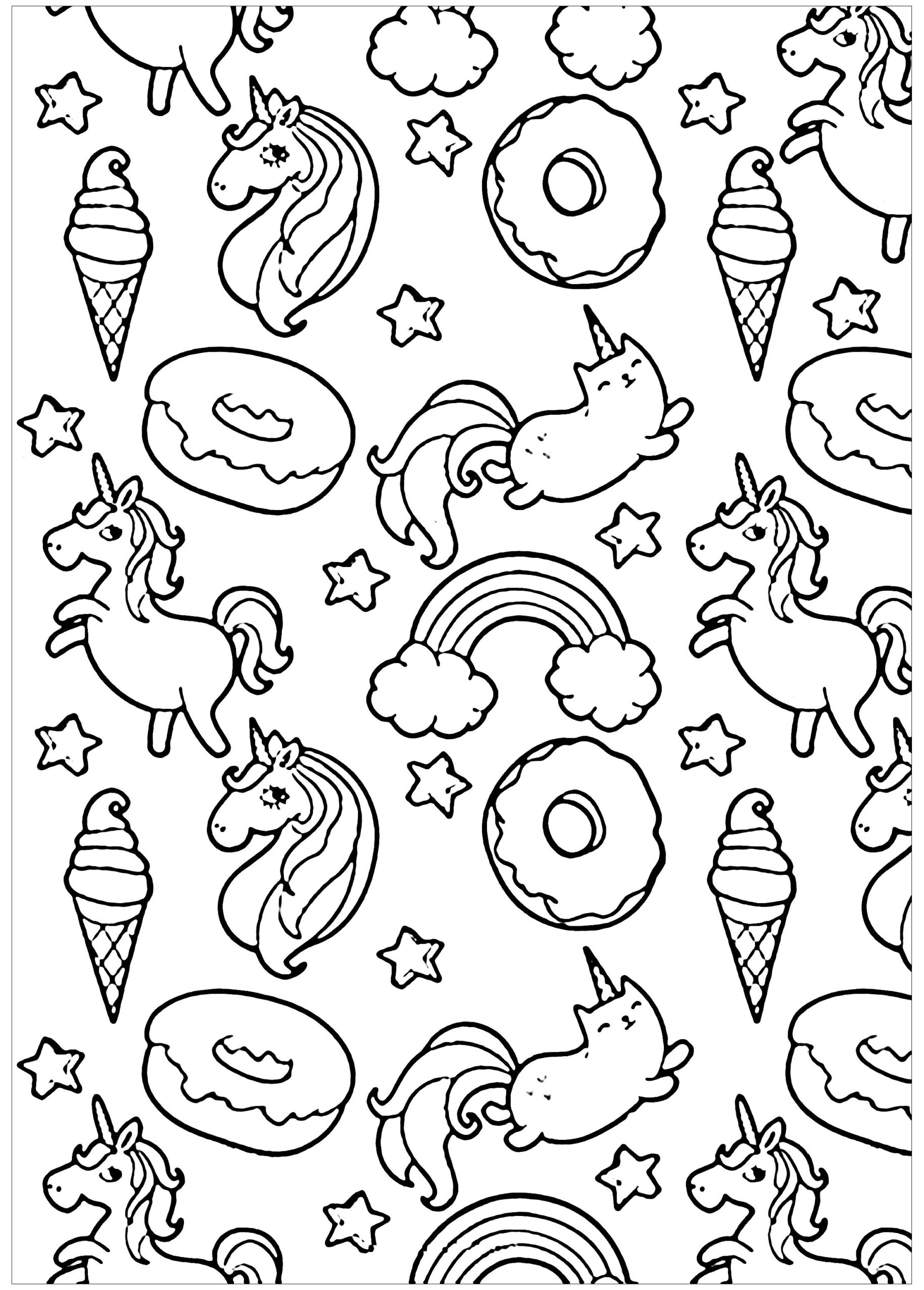 Kawaii Coloring Pages Printable