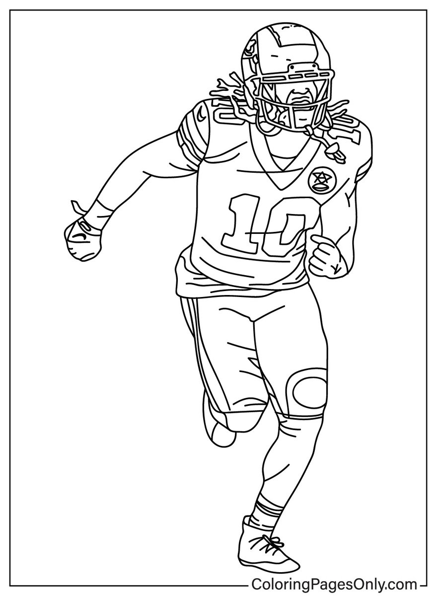 KC Chiefs Coloring Pages Coloring Nation