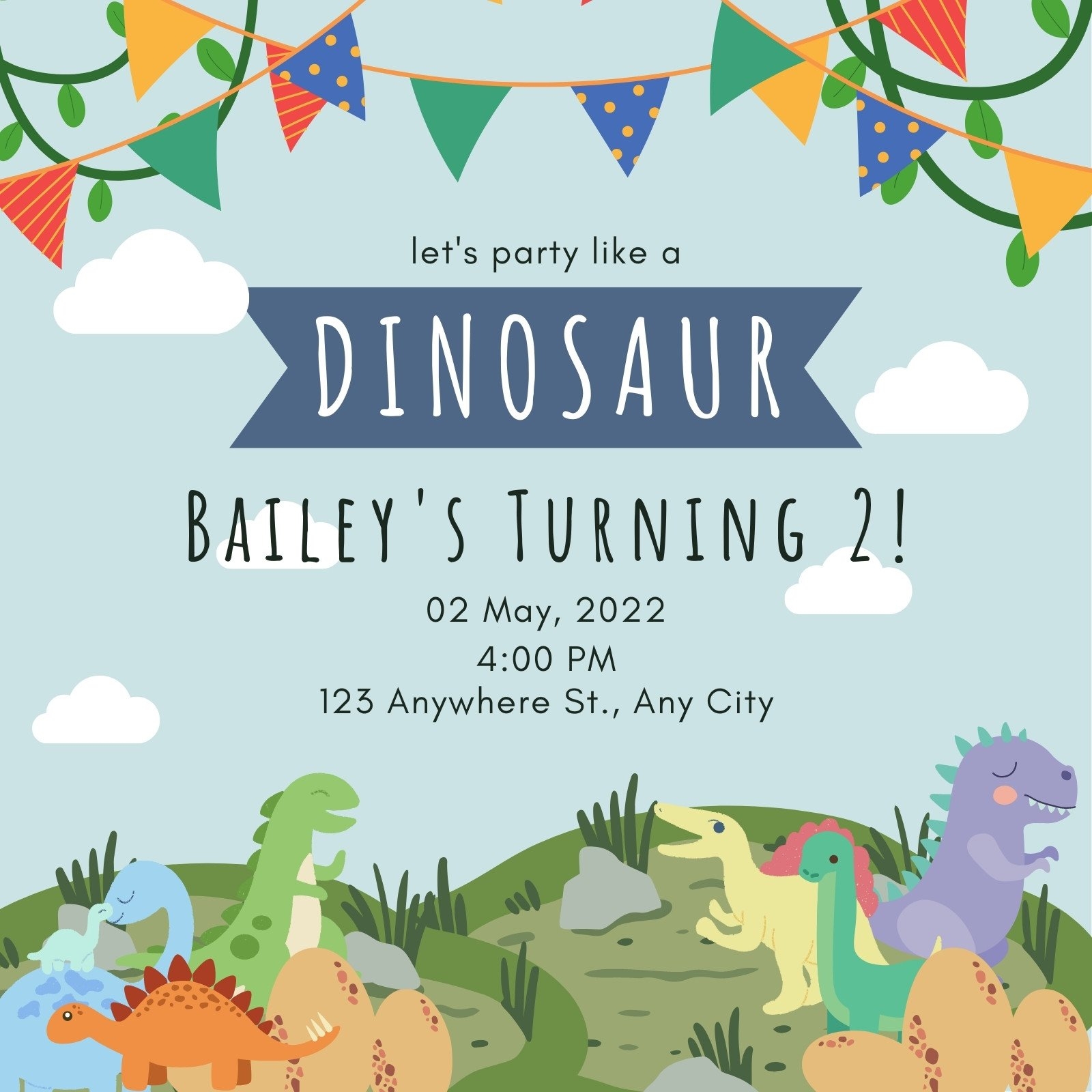 90s birthday party invitation template