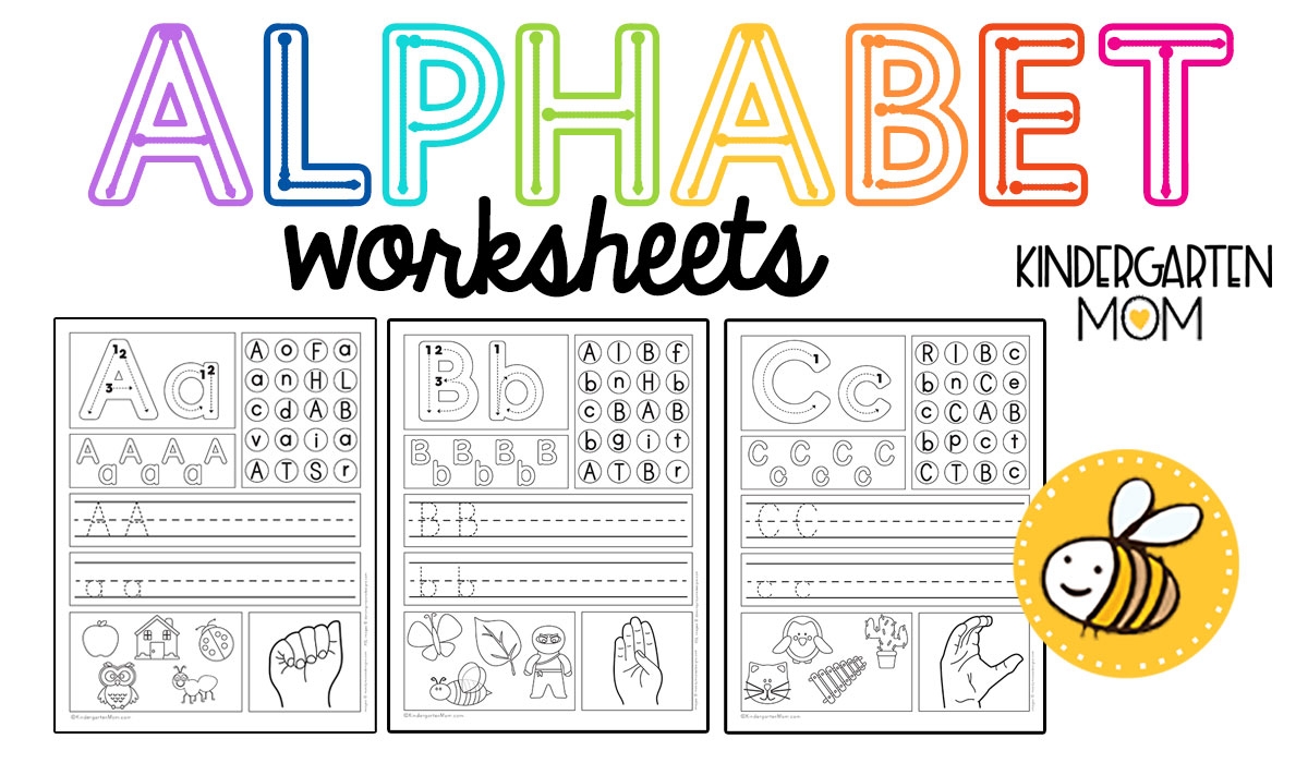 Kindergarten Alphabet Worksheets Kindergarten Mom Worksheets Library
