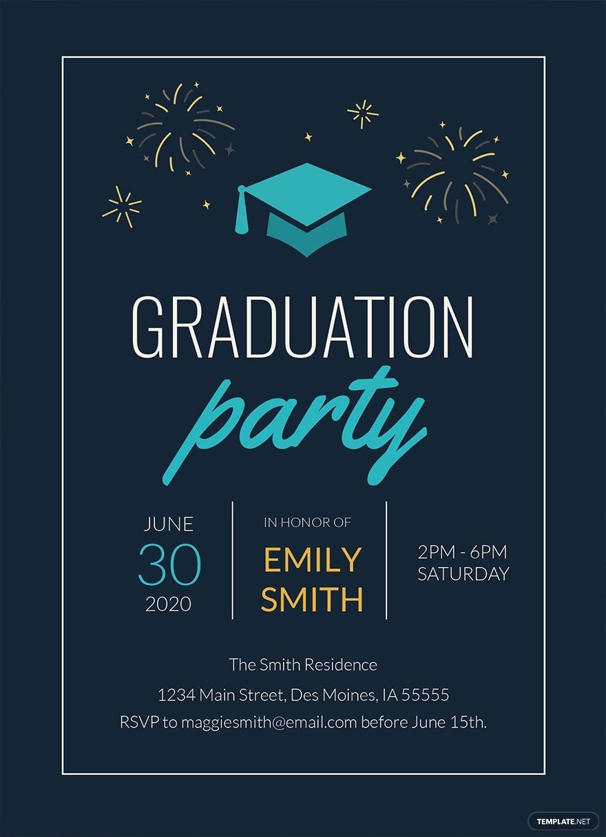 Kindergarten Graduation Invitation Template In PSD Word Pages