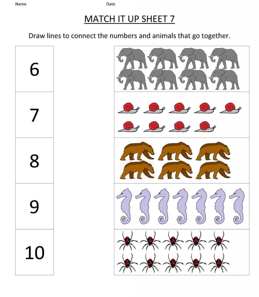 math worksheets for kindergarten free printable