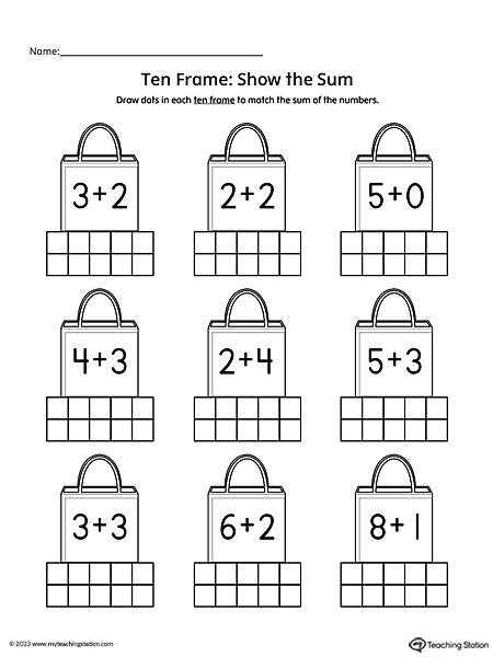 kindergarten addition worksheets pdf
