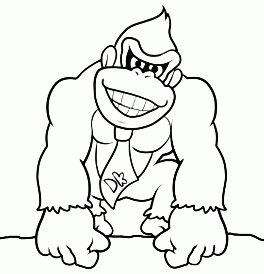 King Kong Coloring Page Coloring Home