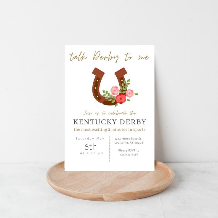 kentucky derby invite template