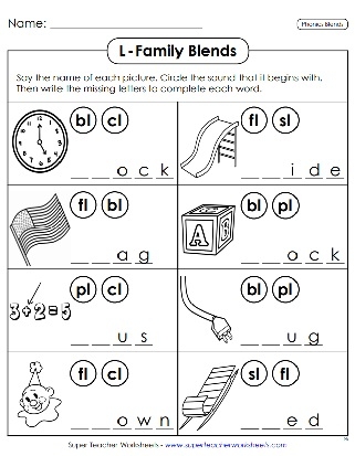 L Blend Worksheets Download Free Printables For Kids Worksheets Library