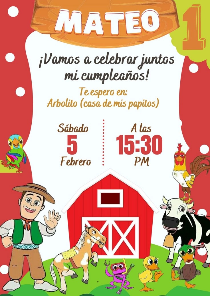 La Granja De Zenon Invitation Template Free Printable Templates Free