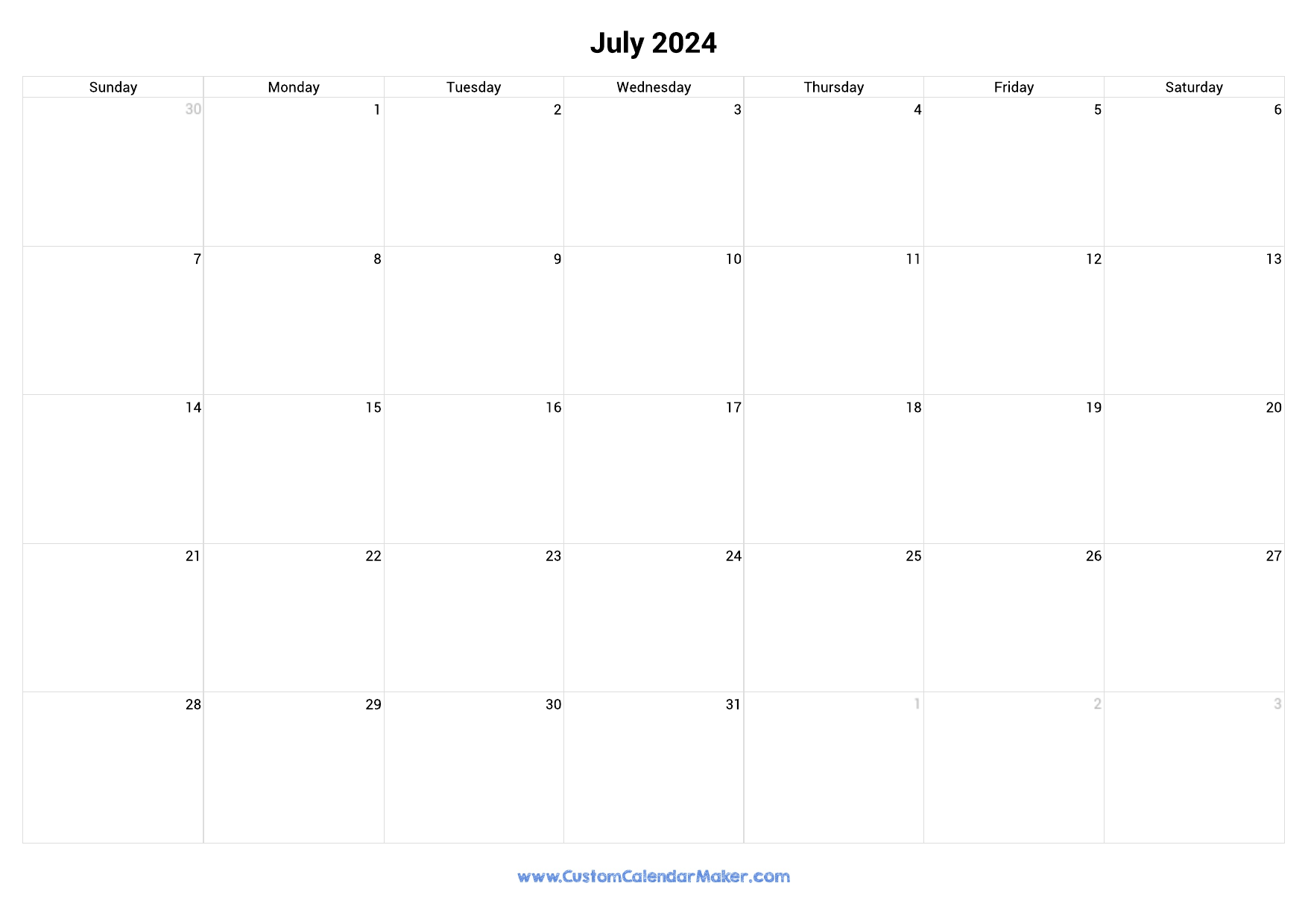 Landscape Printable Calendar 2025 Eva L Politte