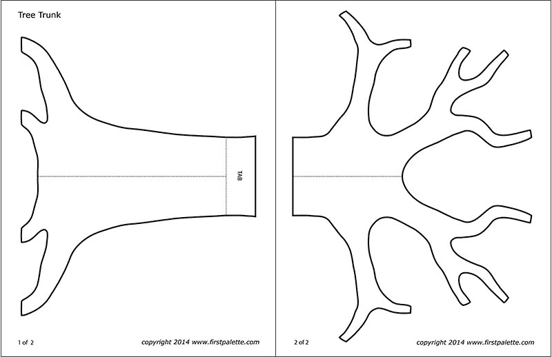 large printable tree template free