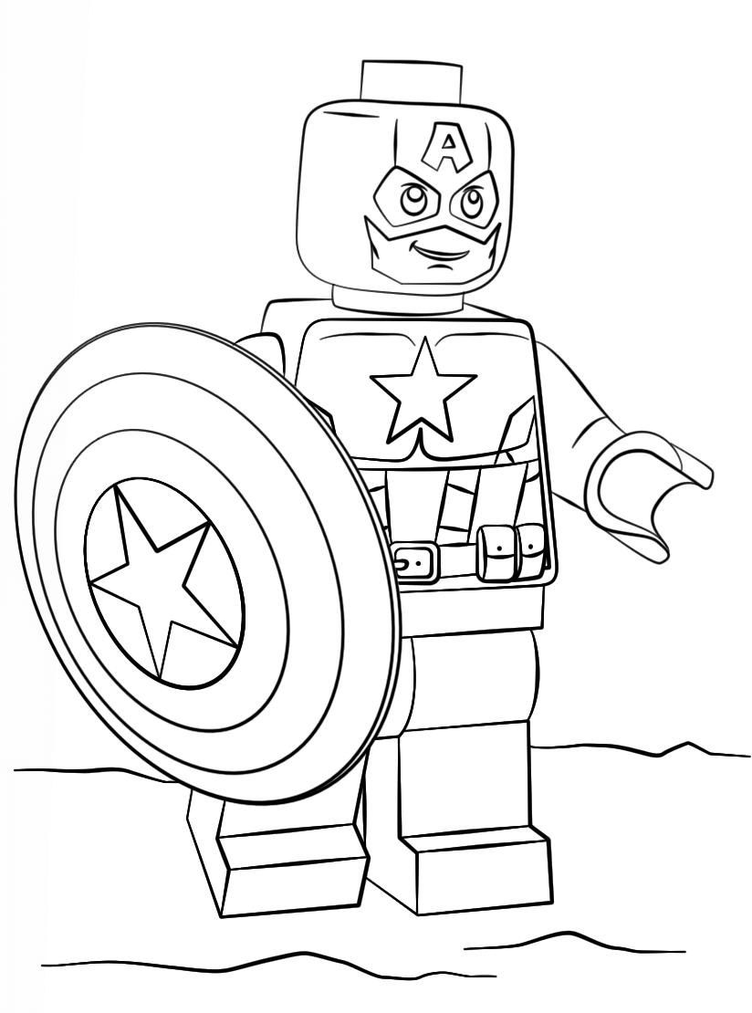 Avengers Captain America Coloring Pages