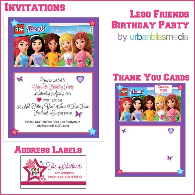 Lego Birthday Invitation Template
