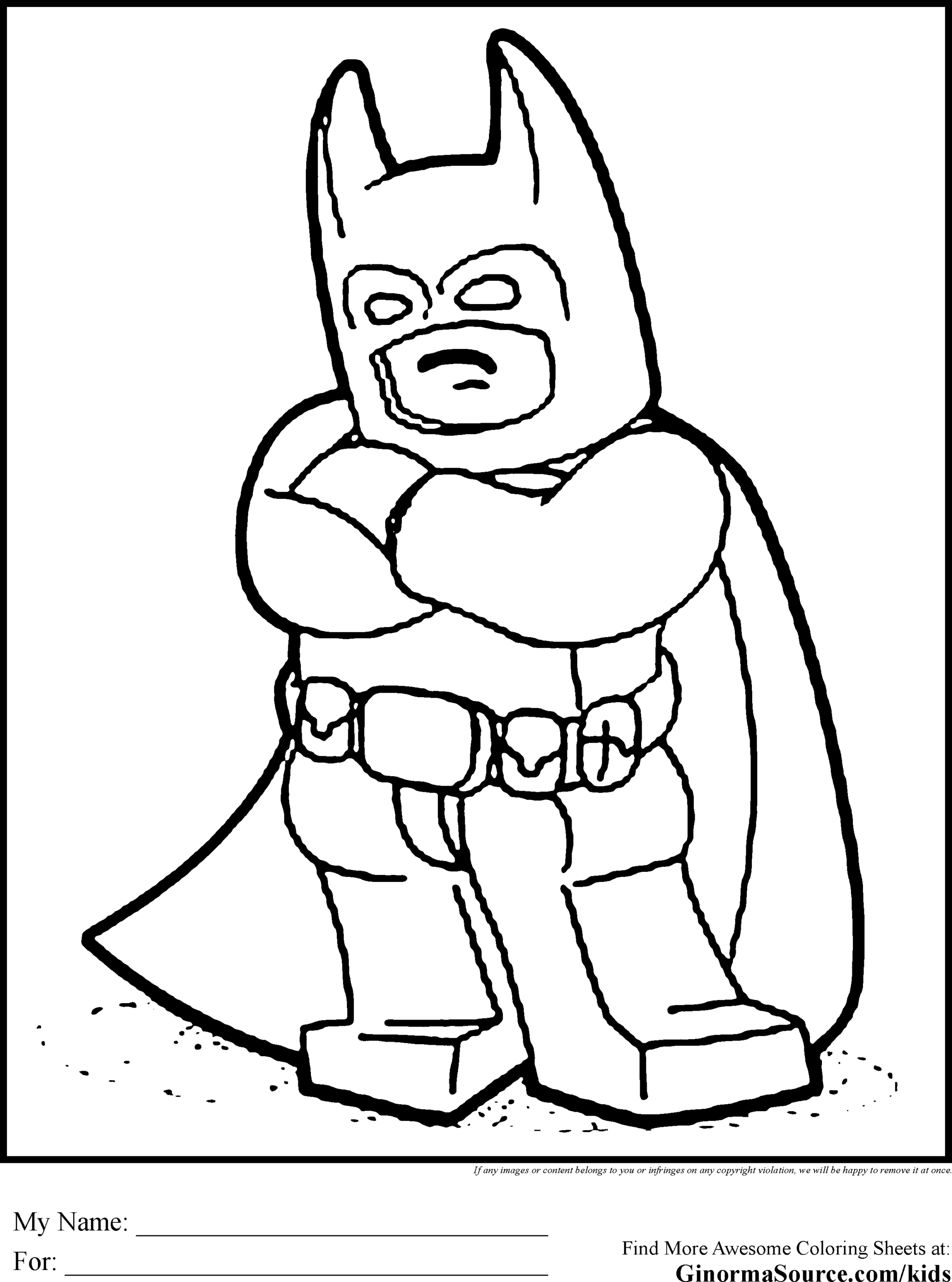 Lego Color Pages