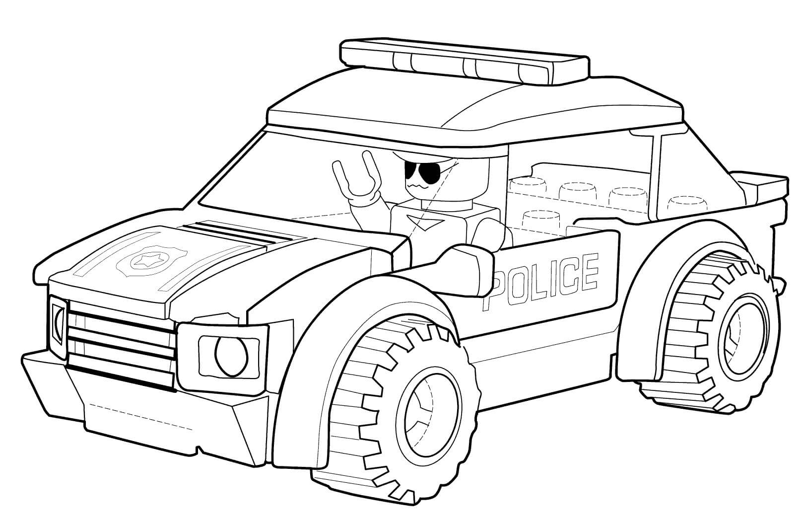 Lego Police Coloring Pages Printable Coloring Pages FREE